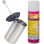Spiller Edelstahl Sahne Zauber + Metaflux 70-67 Back-Fix-Spray